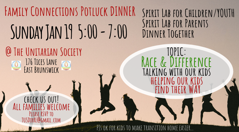 Family Connections Dinner — Sunday, January 19, 2020 @ 5 PM
